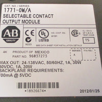Allen Bradley 1771OW Selectable Contact Series A Output Module 96037273