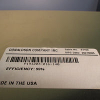 DONALDSON 95% EFFICIENCY PANEL FILTER P191203016140