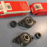 Fafnir RCJT 3/4 2-Bolt Bearing Unit 3/4" Bore 4-3/8" Length Lot of 2