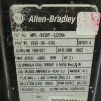 AllenBradley Kinetix MPLB430PSJ22AA SER.A AC Servo Motor, 2.4kW 5000 RPM