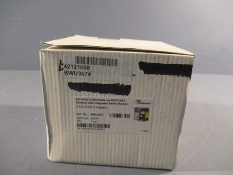 BIHL WIEDEMANN ASi5/ASi3 PROFisafe via PROFINET Gtwy w/Safety Monitor BWU3674