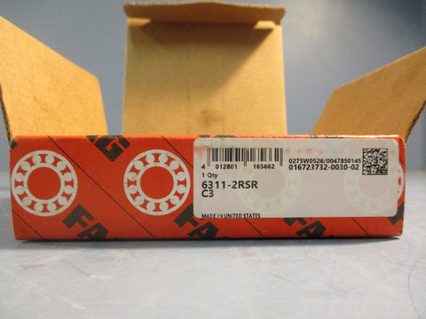 FAG 6311-2RSR-C3 Deep Groove Ball Bearing 55mm ID 120mm OD 29mm W