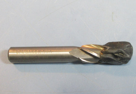 Brubaker 7/16" HH4 OI Cobalt 4 Flute Professionally CNC Resharpened End Mill