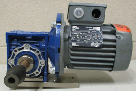 VEM Motor KPER 71 G 4 w/ Motovario NMRV 040 Gearbox 3PH 0.37kW