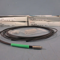 Lot of (4) KEYENCE FU67V Fiber Optic Sensor FU67V Fiber AMPLIFIER SENSOR CABLE