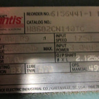 Dodge Quantis HB682CN140TC Gear Reducer 48.09:1 1750RPM 3.04HP 21/8" Shaft Dia