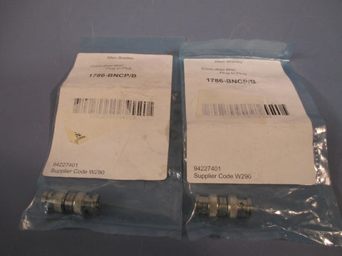 Lot of 2 Allen Bradley ControlNet BNC Connector  1786-BNCP /B