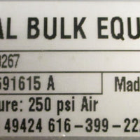 National Bulk Equipment 930003267 Pneumatic Cylinder 250 psi 67/8" Stroke