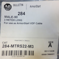 Allen Bradley Male90 3.0 m Armorstart VDF Cable 284MTRS22M3 Ser A New