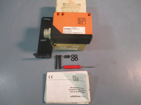 NIB IFM Efector OA3512 Photo Electric Sensor RetroReflective + Hardware