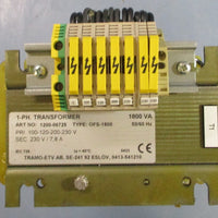 TramoETV AB, SE241 1PH. Transformer 120006725 OFS1800 230V 1800VA 50/60HZ