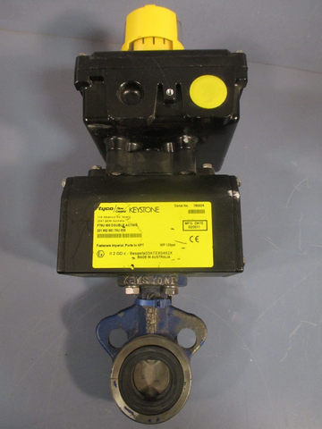 TYCO KEYSTONE DOUBLE ACTING RACK & PINION ACTUATOR/BUTTERFLY VALVE F79U-003