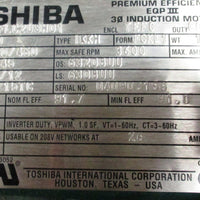 Toshiba 10 HP 230/460V Motor w/ US Motors GDM 17:1 Ratio Gear Reducer