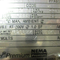 General Electric 5KS184ATE305A Inverter Duty Motor 2HP 1175RPM 11/8" Shaft Dia