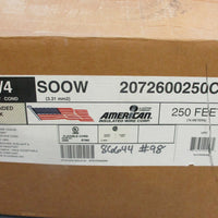 AIW P13029MSHA Strand Black Copper Wire 12AWG/4Cond 250ft 2072600250C
