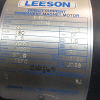 Leeson 1.5 HP Motor 2500 RPM 180 VDC ZS56C Frame TEFC 108265.00 C4D28FK11D