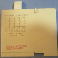 Opto 22 I/O Module SNAPIDC5SW 4 Chan. Switch Input Dry Contact Input Lot of 2