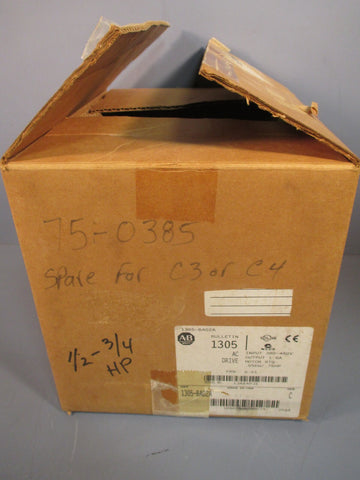 Allen-Bradley 1305 AC Variable Speed Drive .75HP 380/460V Ser C 1305-BA02A