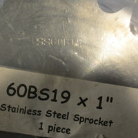Stainless Steel Sprocket 1Pc 60BS19x1