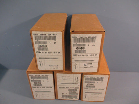 Lot of (5) LightGuard XOGHEAD Lamp Kit 6V 25W 4510GR