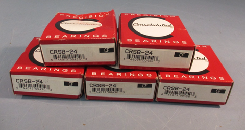 Lot of (5) Consolidated Precision Bearings CRSB-24 Needle Roller Cam Follower