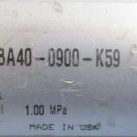 SMC NCDGBA400900K59 Round Body Pneumatic Cylinder 9" Stroke 145PSI Max