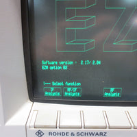 R&S Rohde & Schwarz EZM Spectrum Monitor ver 2.17/2.04 w/ Opt EZM B2 & PCK Cable