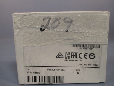 ALLENBradley POINT I/O 8 Point Digital Output Module SER. B 1734OB8S SEALED