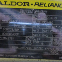Baldor Reliance EM4400T 3-Phase Motor MP40G3923 100HP 1785RPM 2-7/8" Shaft Dia
