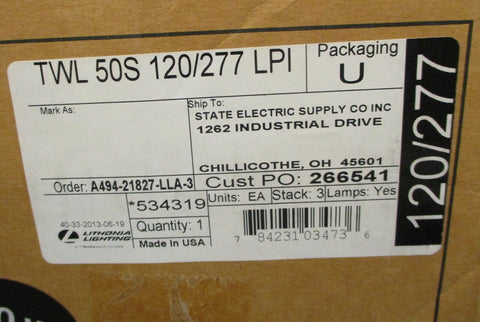 Lithonia HITEK Lighting TWL 50S 120/277 LPI Wall Pack Light 50 Watt