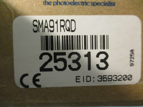 Banner SMA91RQD Opposed Mode Sensor Reciever 25313 Valu-Beam 24-130VAC