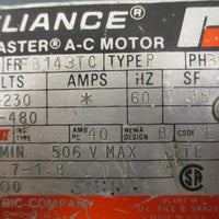 Reliance Electric P14H1448RUT AC Motor 1HP 1725RPM 3PH 7/8" Shaft Dia