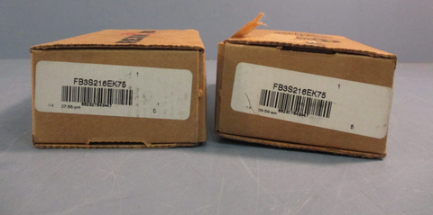 REXNORD Lot of 2 FB3S216EK75 LinkBelt  3Bolt Flange Block Ball Bearings
