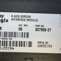 Allen Bradley ControlLogix 8 Axis Sercos Interface Module 1756M08SE/B Rev 06
