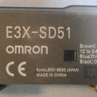 Omron E3X-SD51 Optical Fiber Amplifier 12-24VDC E3X-SD Series Approx 20" Cable L