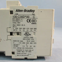 ALLENBRADLEY 100C30D*00 CONTACTOR 600VAC 55A SERIES C