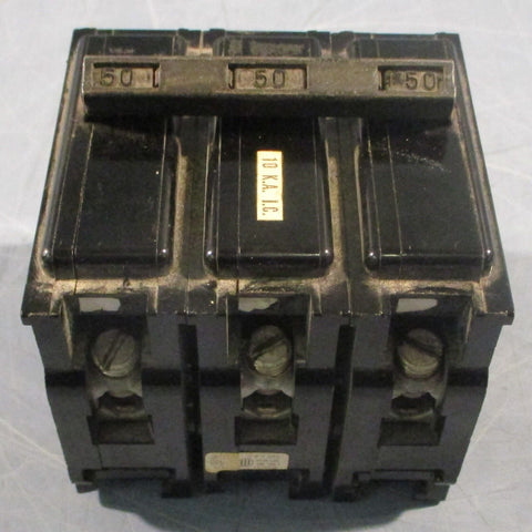 ITE Imperial Corp QP3-B050 Circuit Breaker 3 Pole 50A 240VAC Type EQ-P