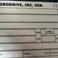 Sew Eurodrive SA47 DRE80M4 MM11 Gear Motor 8.6-43 RPM Out, 1 HP, 1185 Lb-In