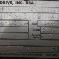 Sew Eurodrive SA67DV100M4 Gearmotor DFV100M4 20.37:1 3HP 1730/85RPM NOS