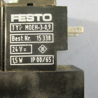 Festo VADMEI3/8 Vaccum Generator 35533 24 VDC 1.5  8 Bar 22116 PSI