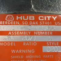 Hub City 0221913251366 Right Angle Speed Reducer FanCooled 20:1 Model 264