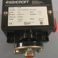 Ashcroft B424B Pressure Switch 15Psi 15A 480VAC 125VDC NEMA 4X Enclosure