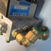 Festo 9 Spot Manifold Assembly w/ 10 Valve Units and 2 Regulators
