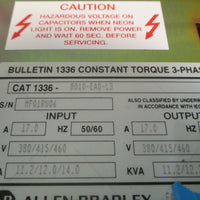 AllenBradley Bulletin 1336 Constant Torque 3Phase AC Drive Ser. A B010EADL3