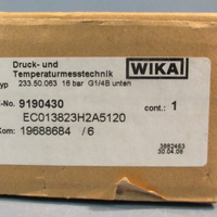 WIKA Econosto 233.50.063 0-16 BAR / EN837-1 Liquid Filled Pressure Gauge 316 SS