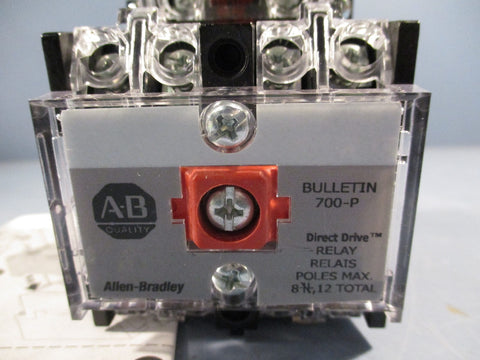 ALLEN BRADLEY CONTROL AC RELAY 120V SER E 700P400A1