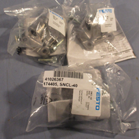 LOT OF (3) FESTO SWIVEL CLEVIS FLANGES EARRING MOUNTING SNCL40 / 174405