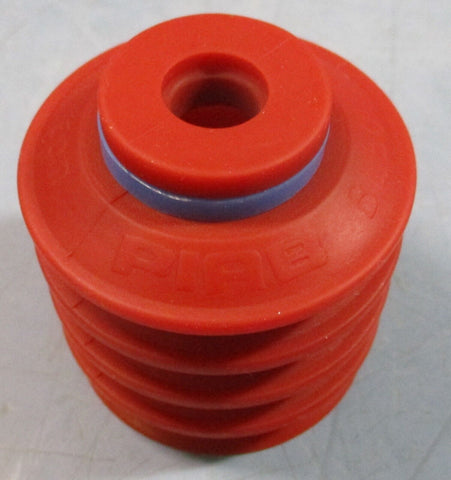 PIAB BL50-2 Red Vacuum Suction Cup Bellows 53mm H 50mm OD Silicone (Lot of 7)