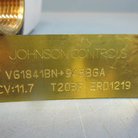 Johnson Controls VG1841BN + 943BGA Ball Valve w/ Actuator