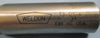 Weldon Taper End Mill Cutter, 3/8x4-3/8", 3°, T3-12S-4, 3FL, E89, HS, USA